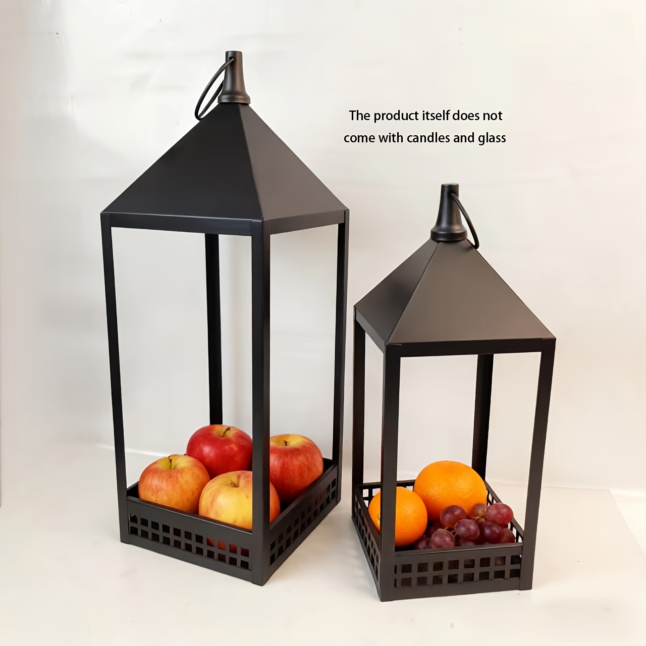 2pcs Double Lantern Candle Holder Stands for Home Decor