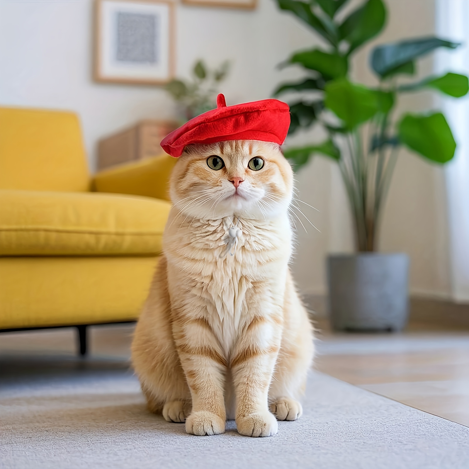 cat in a hat dress up sold on Temu United States