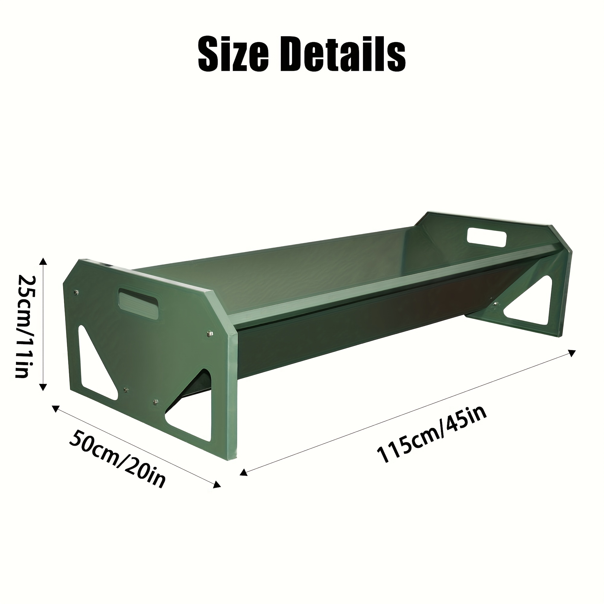 Image of Stainless Steel For Goat Feeder 45 Inch, Heavy Duty Large Capacity Feed Trough, Thickened Livestock Feeder, Easy To Clean, Suitable For Goats, Sheep, Horses, Cattle