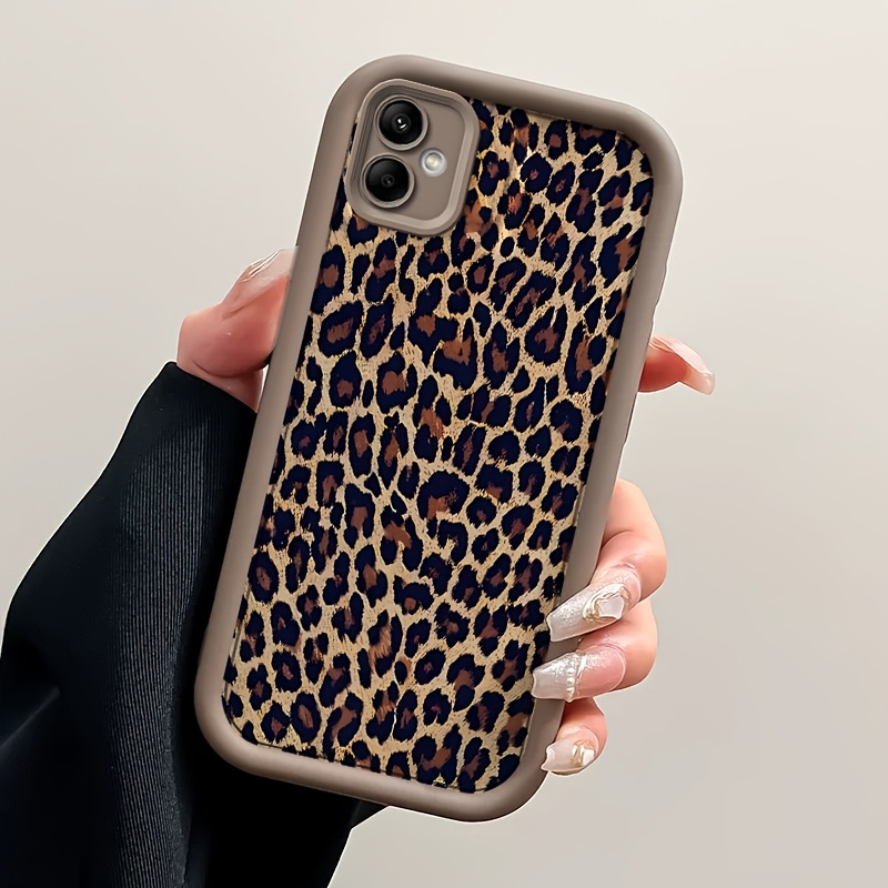 TEMU Phone Case: Fashion Retro Leopard Print Phone Case For A04 Soft Tpu Shockproof Full Coverage Back Cover Protective Mobile Phone Shell