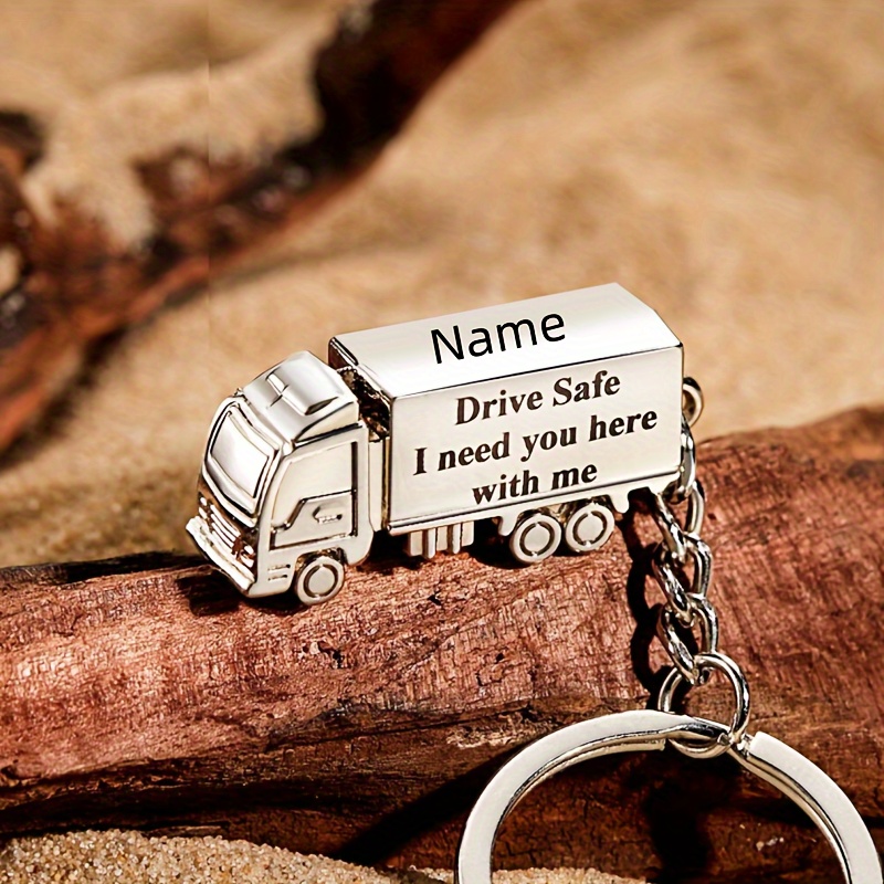 

Customized 1pc Personalized Truck Keychain For Men, Simulated 3d Truck Keychain, Creative Customized Pendant Keychain, Father's Day Gift