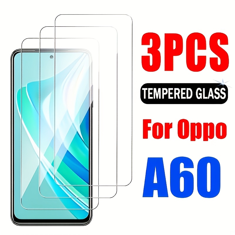 TEMU 3pcs Of Tempered Glass Screen Protector For Oppo A60, 3pcs Of Tempered Glass Screen Protector For Oppo A60