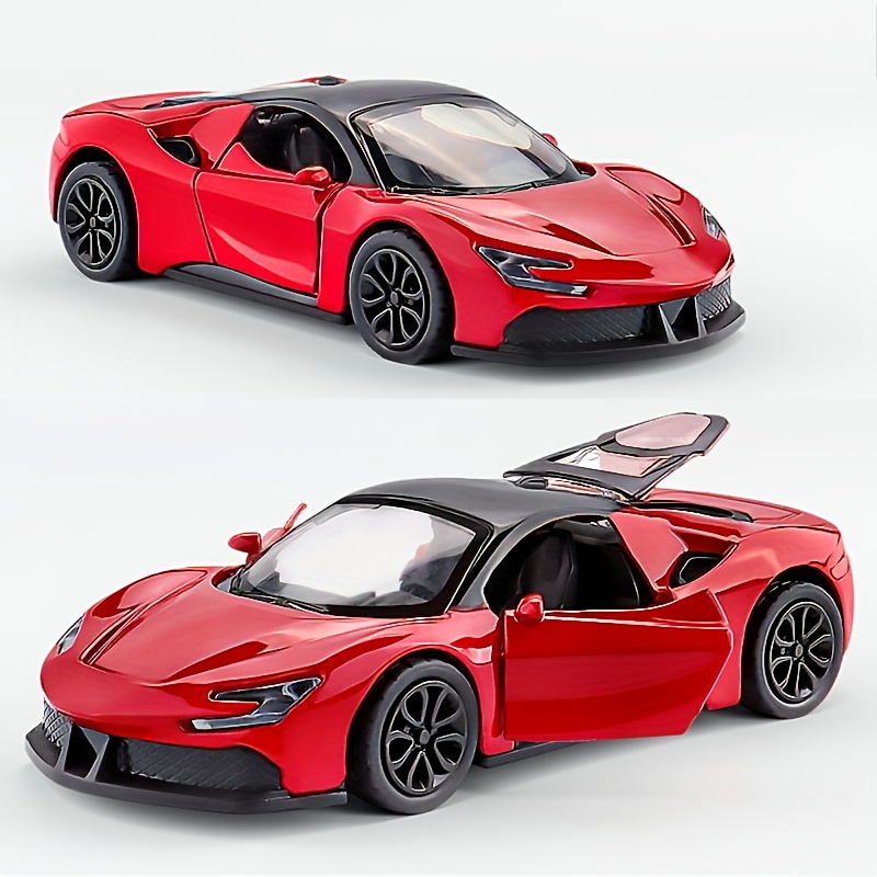 Image of 1:43 Scale Pull-back Operation Sports With & Pull/push Operation - Realistic Luxury Model Car Suitable For Boys, Collectors, Display - Birthday/christmas Gift (no Required) - Options