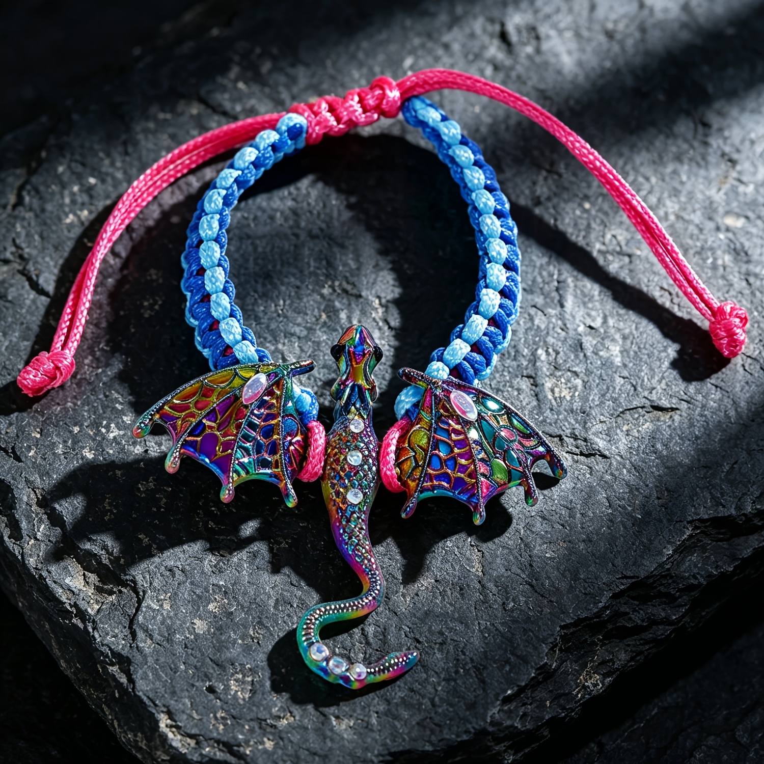 TEMU A Vintage-style Creative Cartoon -knitted Adjustable Bracelet, Suitable For Men And Women, Versatile For Casual Wear And Festive Gifts