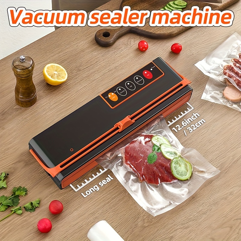 

Agashe Vacuum Sealer Machine, Home Kitchen Food , Automatic Sealing And Packaging Machine, Fits 12.6" Wide Bags With Roll Chute And Cutting Knife, Dry And Wet Food