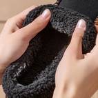 house slippers men with soft fuzzy lining and thick memory foam insulation perfect as warm winter slippers