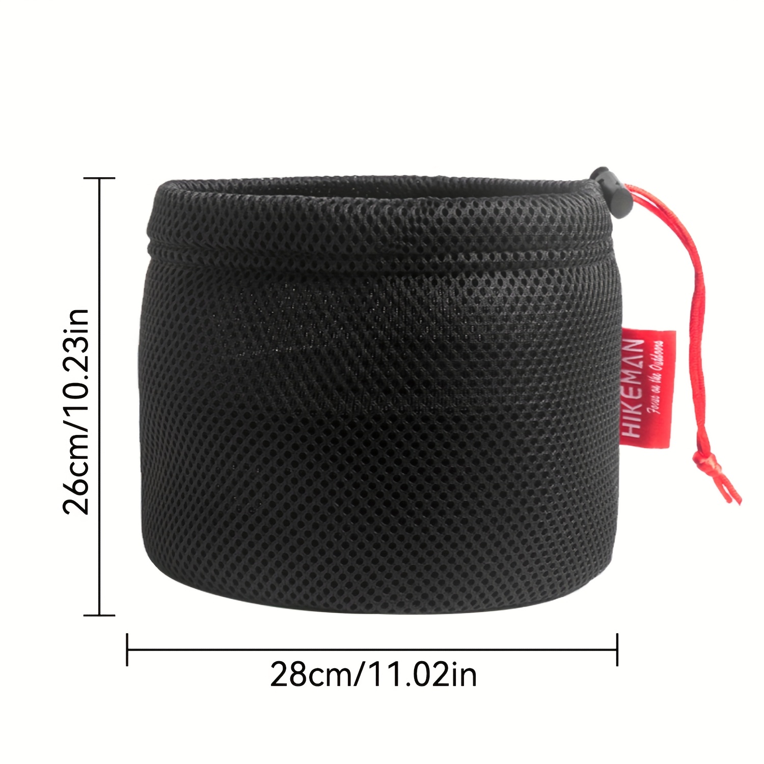 TEMU Camping Cookware Storage Bag, Cookware And Kitchen Utensil Set Storage Pouch, Durable Mesh Drawstring Storage Bag For Outdoor Cookware, Portable