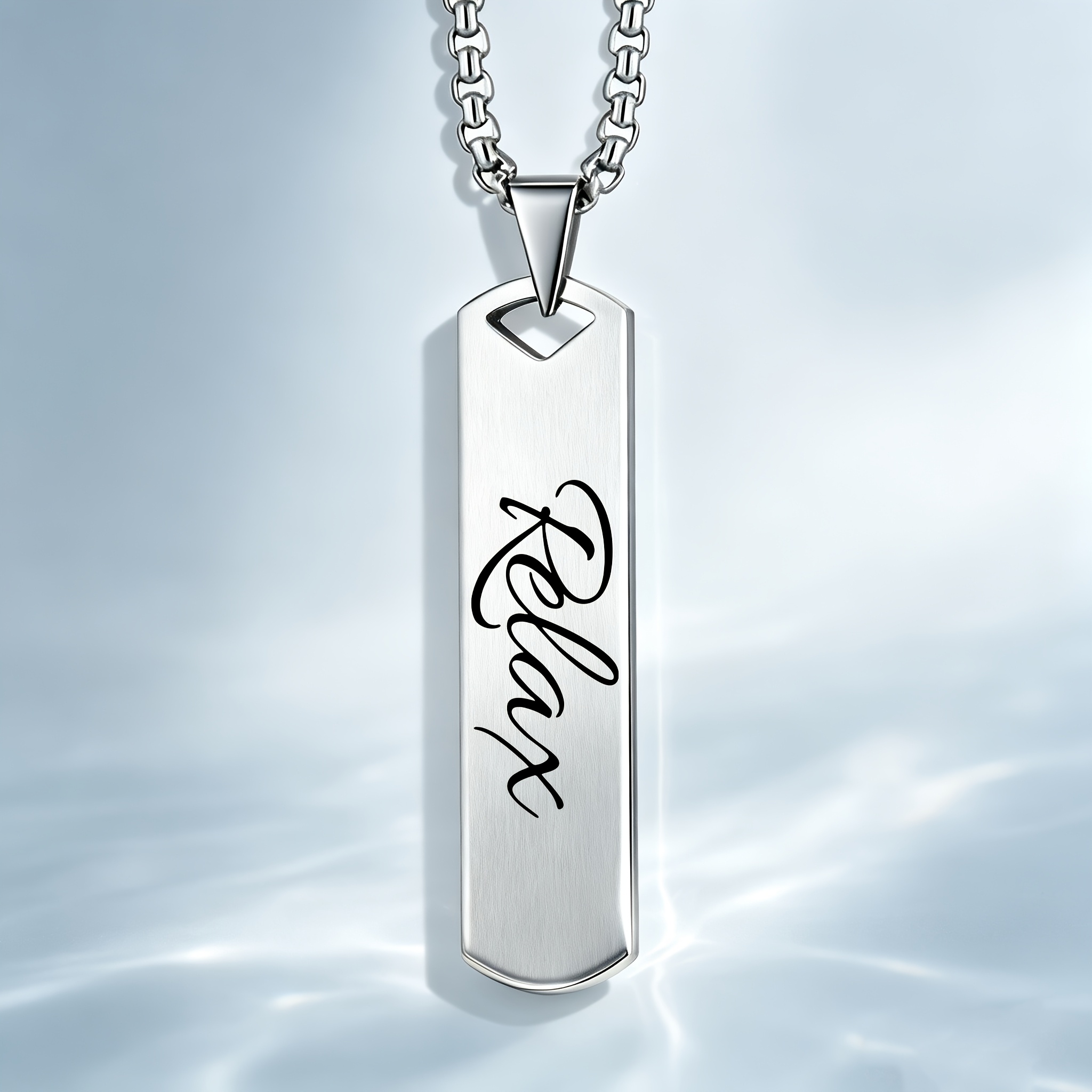 'Relax' Handwritten Style Pendant Necklace, Gift for Her