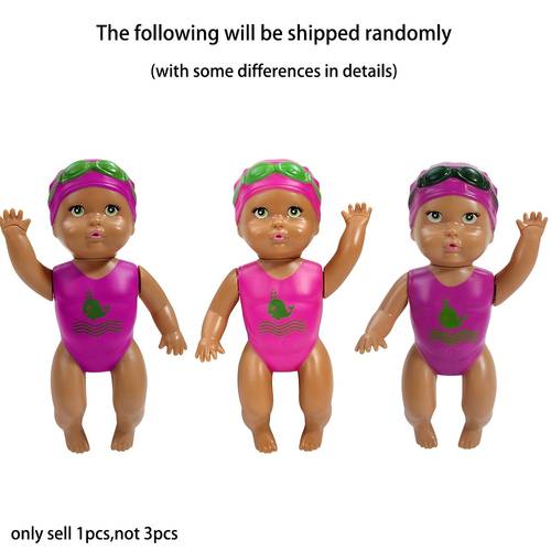 muñecas doras, muñeco de juguete de cuerda que , lindo juguete de baño de de cuerda, figura de juguete que automáticamente, divertido juguete de agua para niños pequeños, niños, regalo de baby shower (entrega aleatoria)
