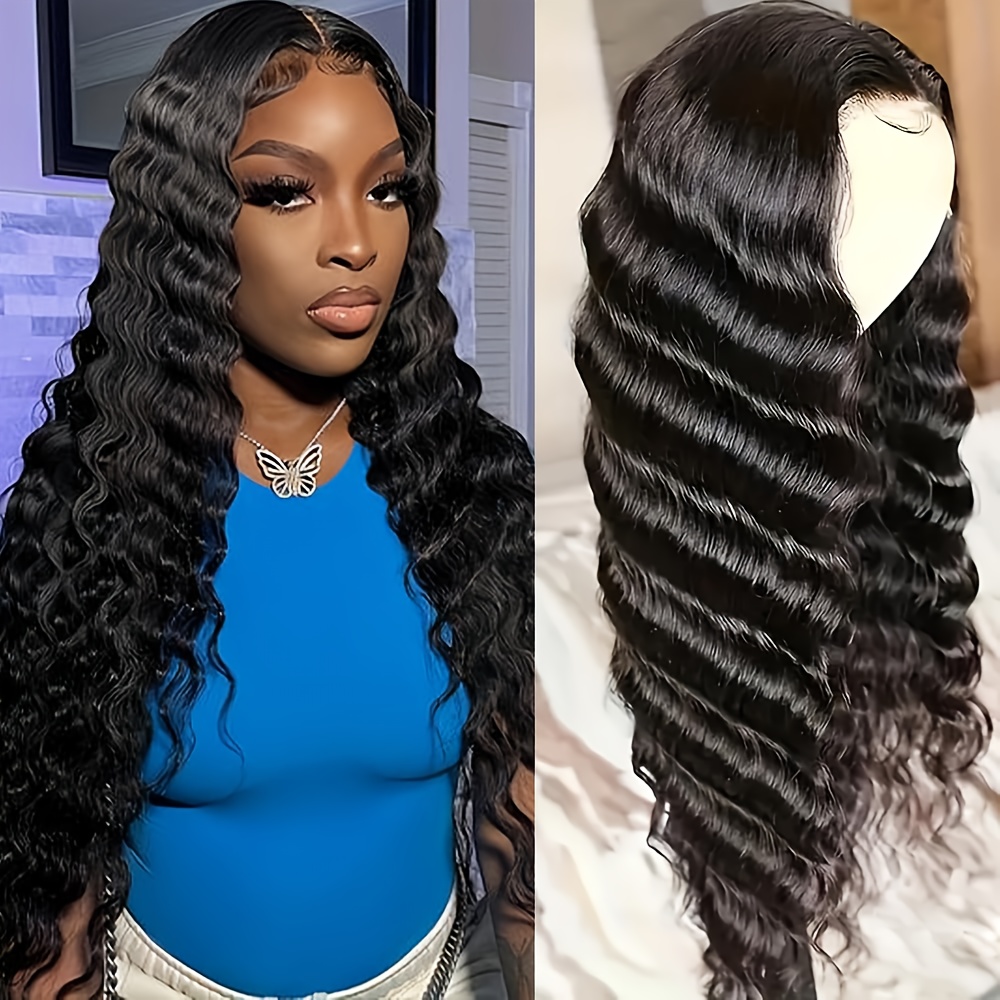 

Bye Bye Knots Wigs Human Hair Water Wave Lace Front Wigs 13x4 Hd Deep Curly Lace Frontal Wigs For Women Wet And Wavy Ready To Wear Lace Closure Wigs 150%