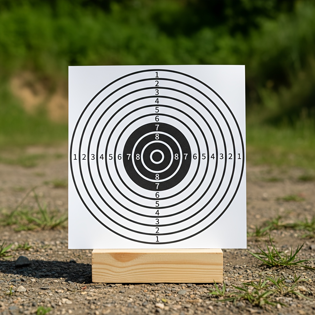 100 Pack 14x14cm Square Practice Target Paper, Lightweight
