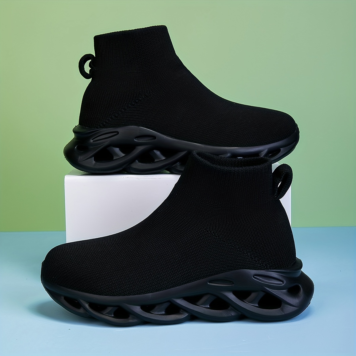Girls' Casual High-Top Sneakers, Running Shoes