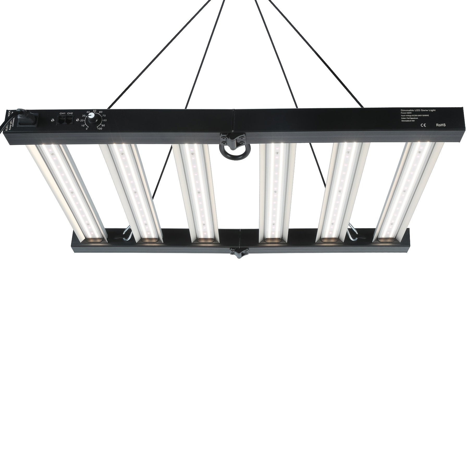 720w/320w Led Grow Light, Dimmable With Uv And Ir, 281b Lamp Beads, With Daisy Chain Function, Foldable Light Bar, Upgraded Lamp Bead Shell, Suitable For Greenhouse Hydroponics, Seed Vegetable Plants