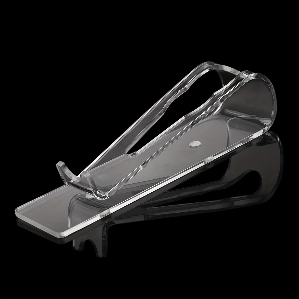 TEMU Acrylic Tattoo Machine Gun Holder Stand Black Rack Rest Organzier For Permanent Makeup Accessories 1pc