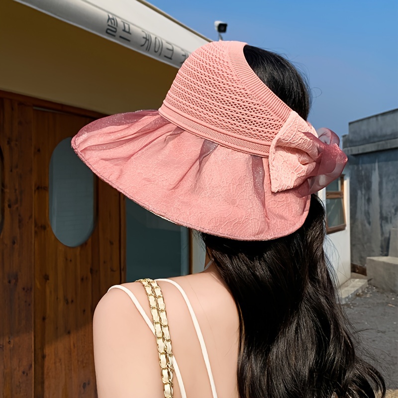 Womens Bucket Hat Beach Cap Folding Roll Up Wide Brim Sun Visor