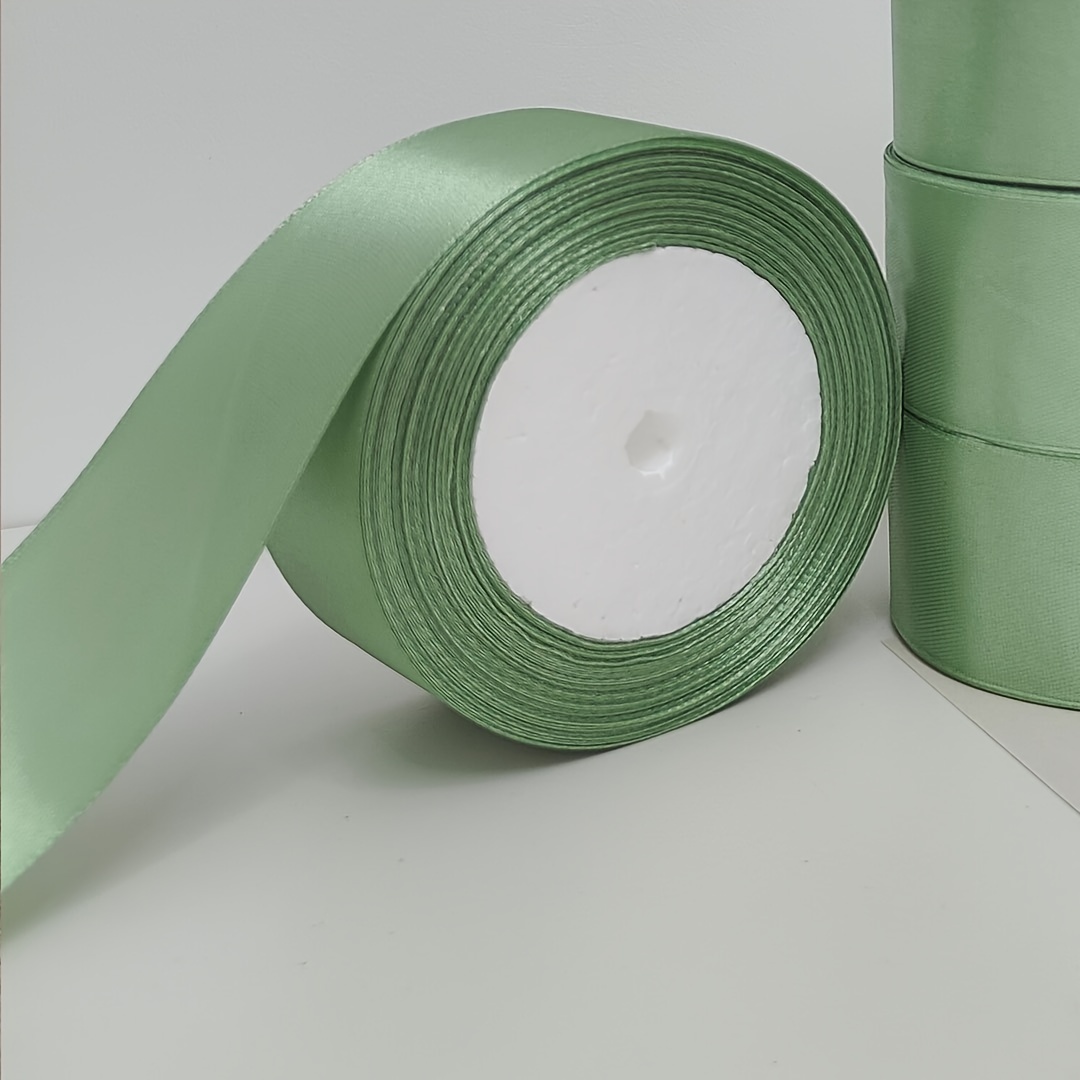 Sage Green Grosgrain Ribbon - 5 Yards 5/8 Inch Width For Crafts & Bows