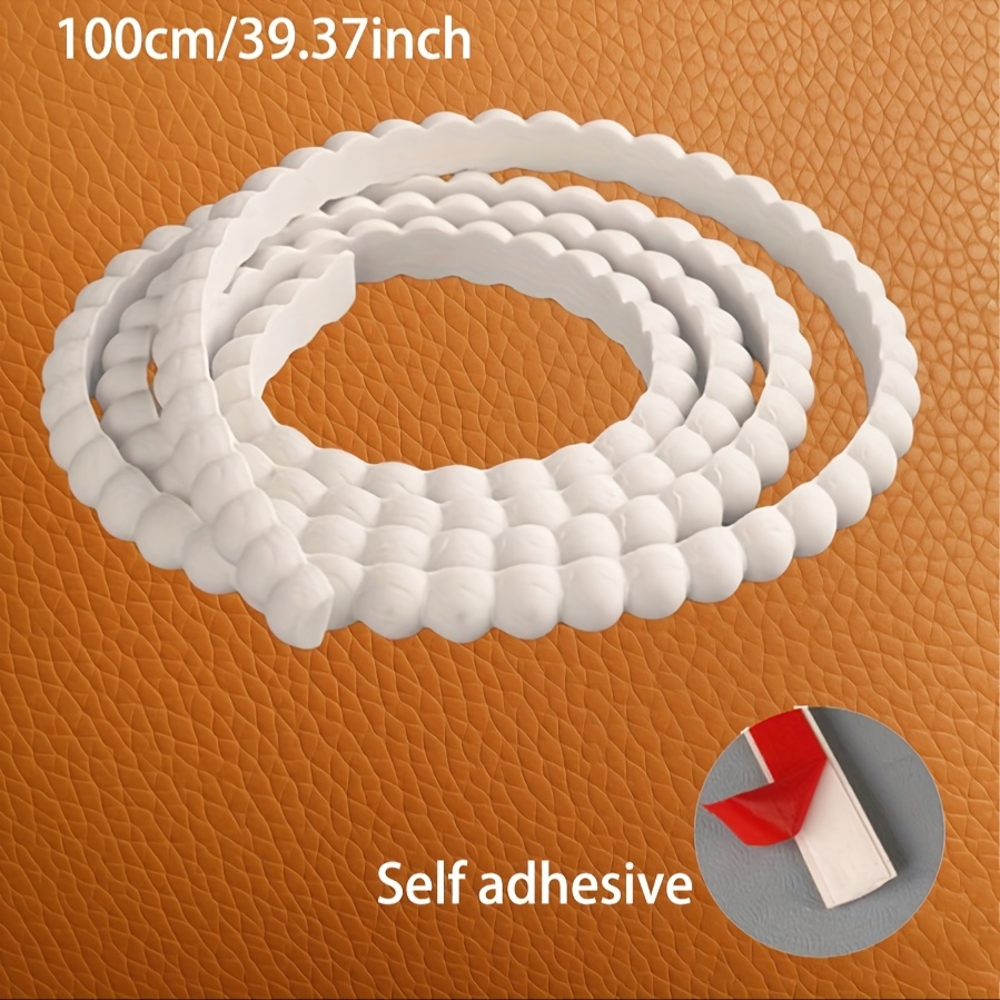 1 Roll Of 5 Meters / 196.85 Inches / 3 Meters / 1 Meter Paintable Decorative Trim, Self-adhesive Design, Peel-and-stick, Suitable For Cabinet, Picture Frame, Wall Edge, Home Decor, Diy Decoration