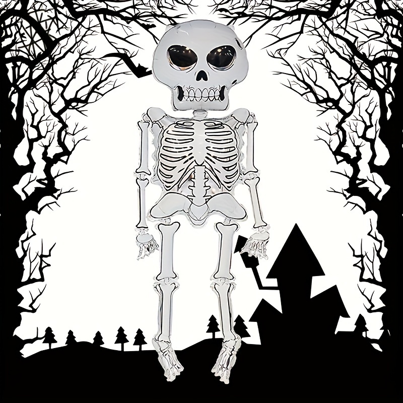 Halloween Skeleton Balloon 62-inch - Design, Aluminum Foil Balloon For 