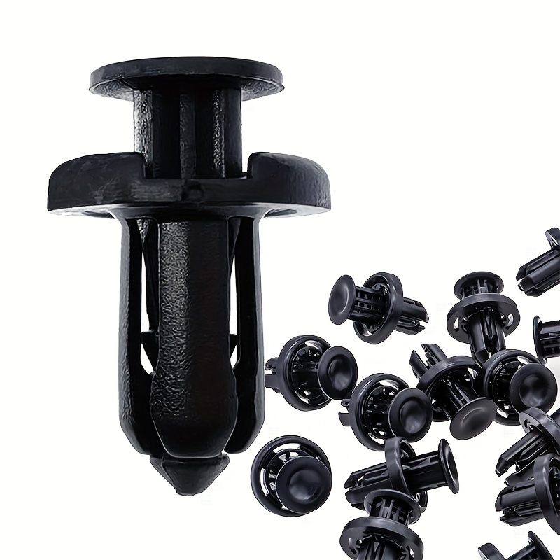 

200pcs 10mm Black D Far Plastic Push-type Rivet Retainers With For Honda - Bumper Pin Fasteners For Protection