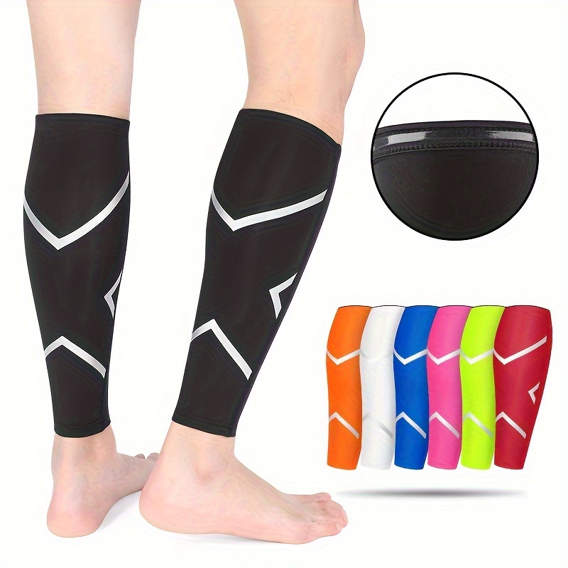 Beister 1 Pack Compression Leg Sleeves With Elastic Straps For Men&women,  Extra Long Leg Braces Knee Sleeves For Basketball, Football, Knee Pain,  Join
