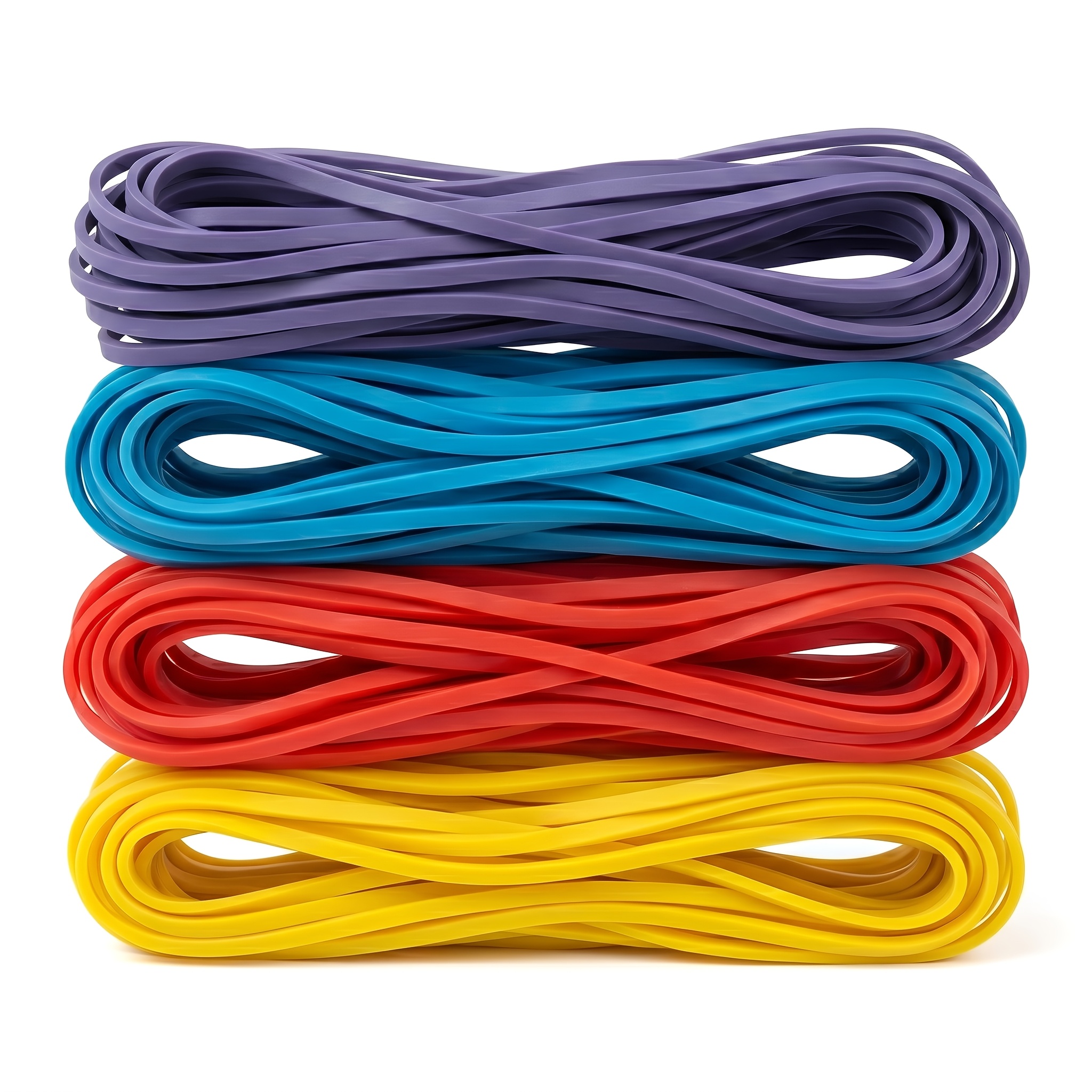 24pcs Large Heavy-duty Rubber Bands - Multicolor, Strong Synthetic Rubber For Storage, Garbage Bag Ties, And Packaging Elastic Bands