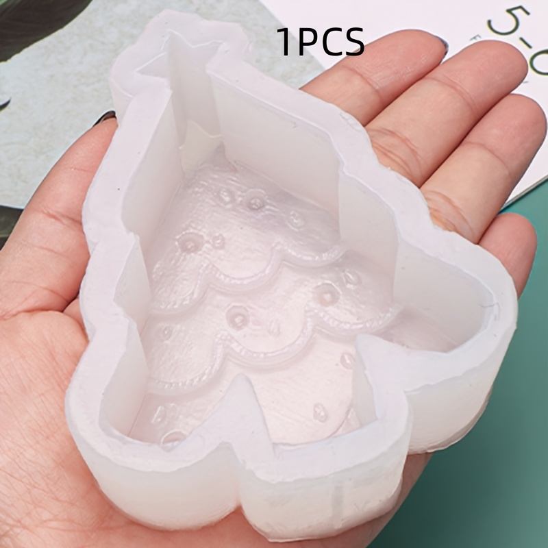 

1pc Christmas Tree Silicone Mold For Diy Scented Candles - Handmade Craft Tool, Holiday Decor Supplies