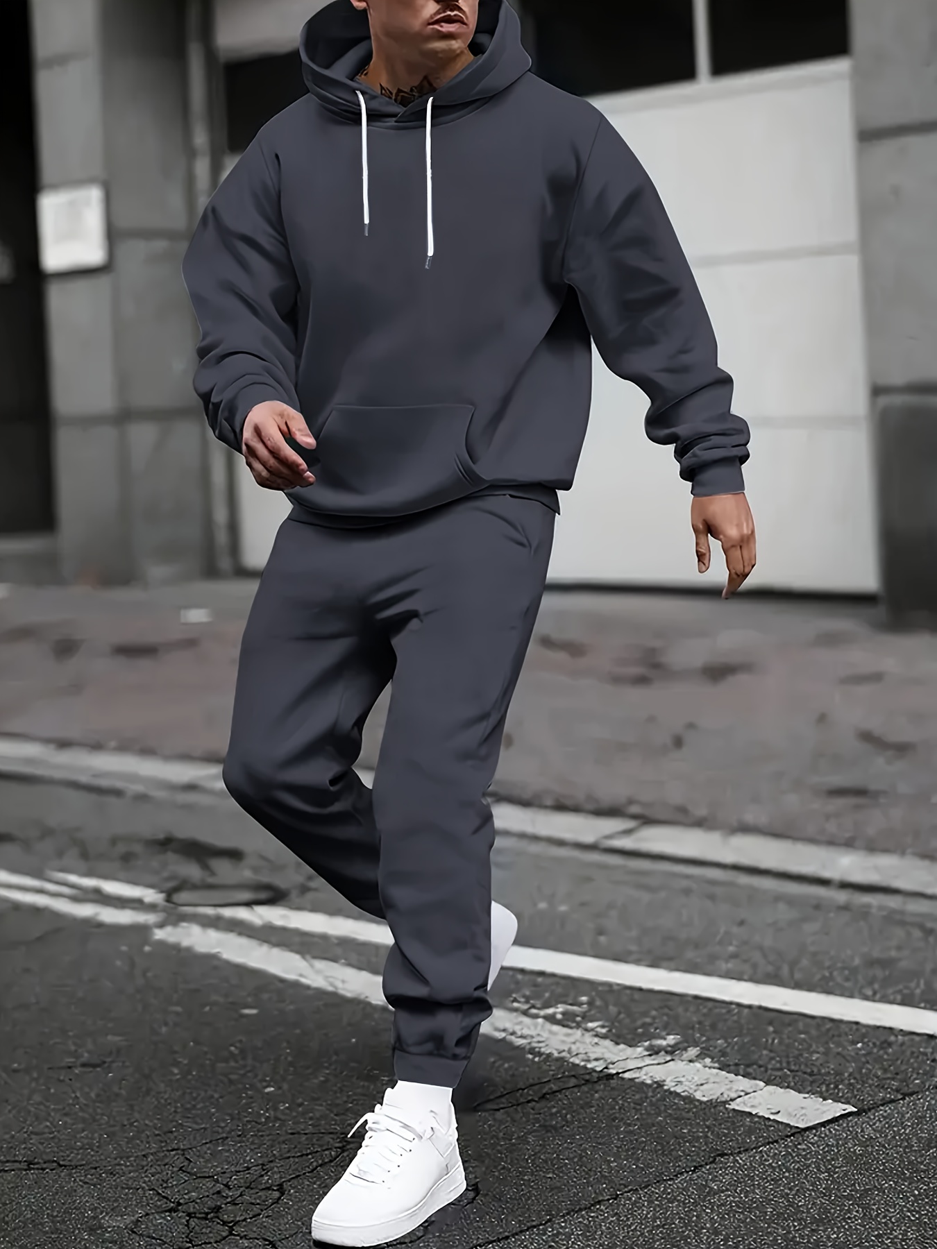 Sudadera Deportiva Sudaderas De Dos Colores Para Hombre Conjunto