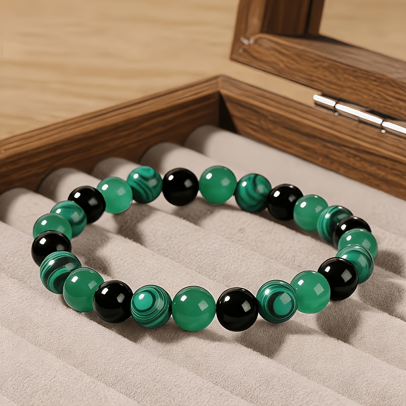 Bohemian Malachite Chakra Bracelet, Elegant Gift