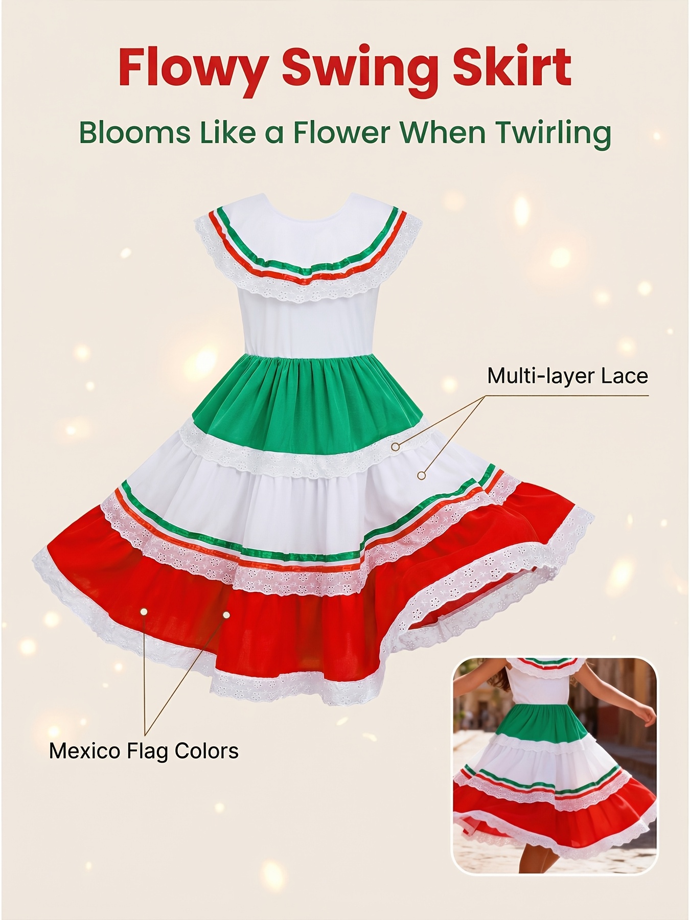 girls mexican tribal style de mayo carnival - Temu United Arab Emirates