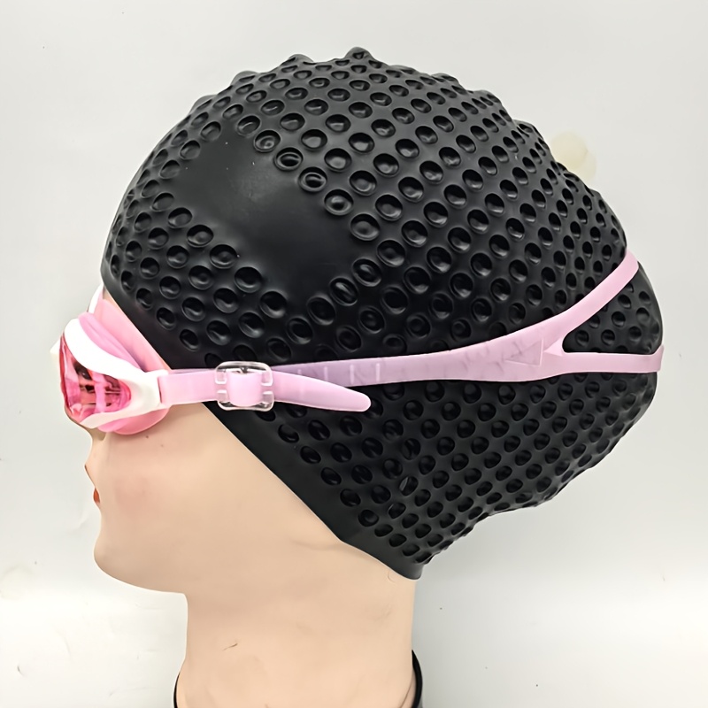 TEMU 1 Silicone Swimming ! Elastic And Thickened, Suitable For Long And Short Hair. It Keeps Your Hair Dry And Easily Off. This Is Ideal For Outdoor
