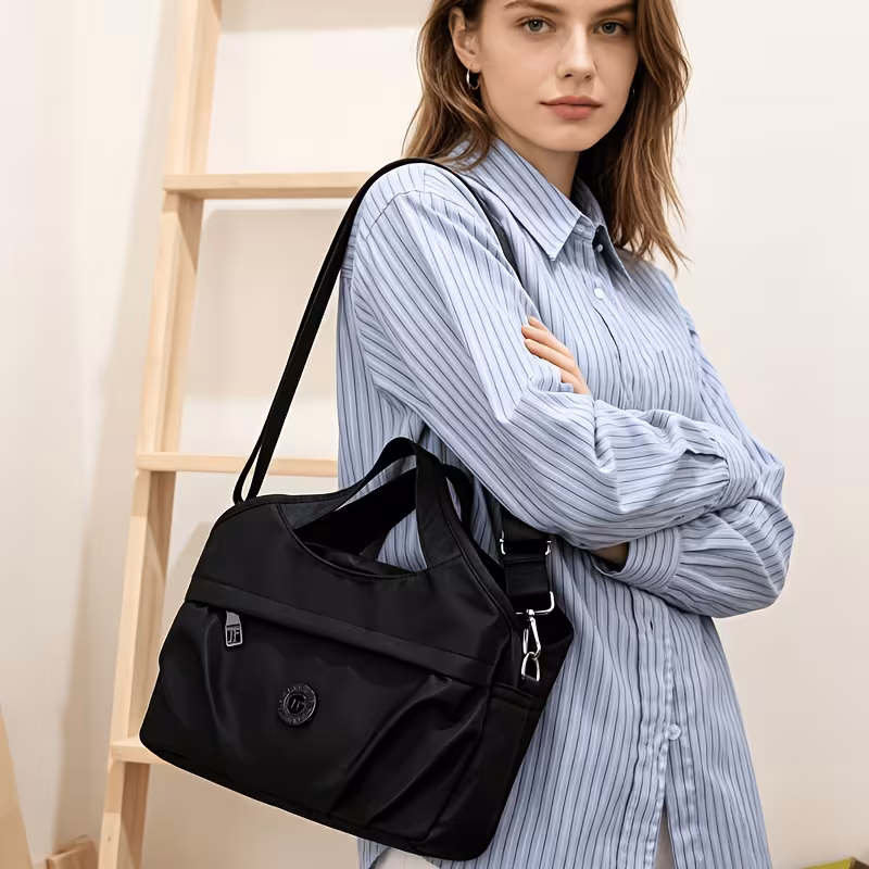 women top handle bag 2026 new lightweight nylon tote bag for women large capacity machine washable 3 in 1 crossbody handbag shoulder bag mom backpack purse with pockets for travel work daily 3