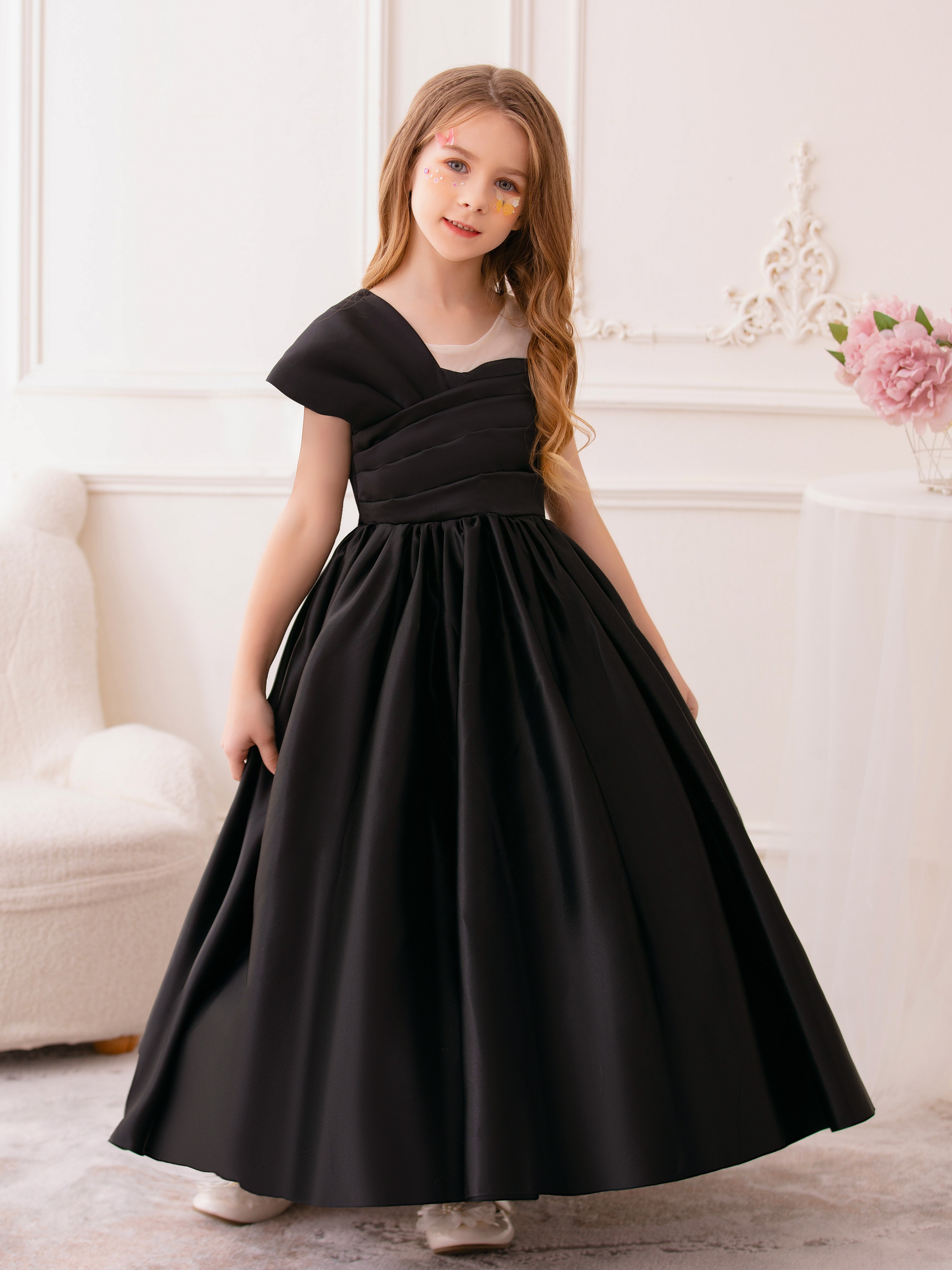 girls birthday princess dress black evening gown children - Temu Ireland