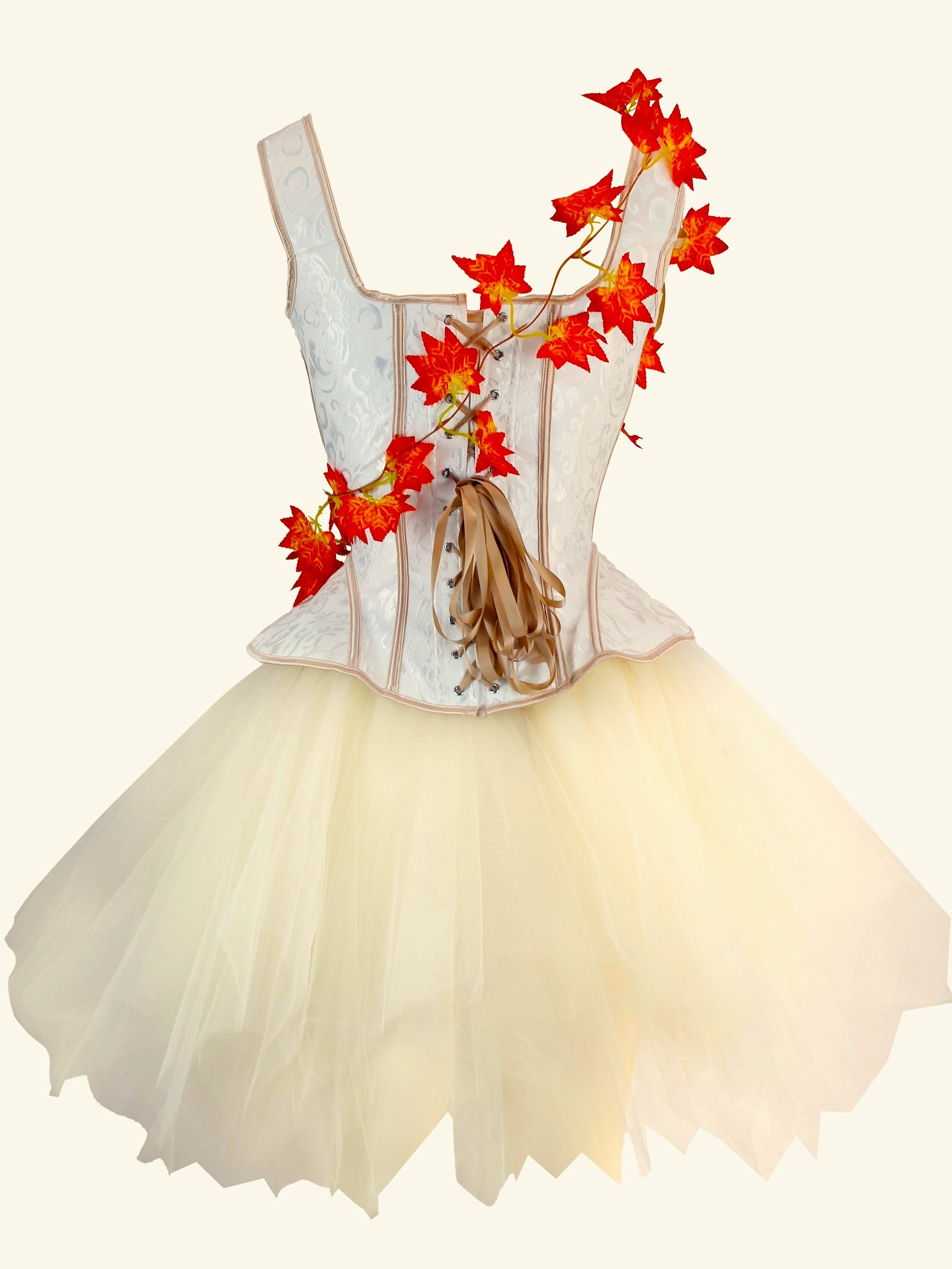 vintage jacquard corset tutu skirt fairy costume flower - Temu Greece