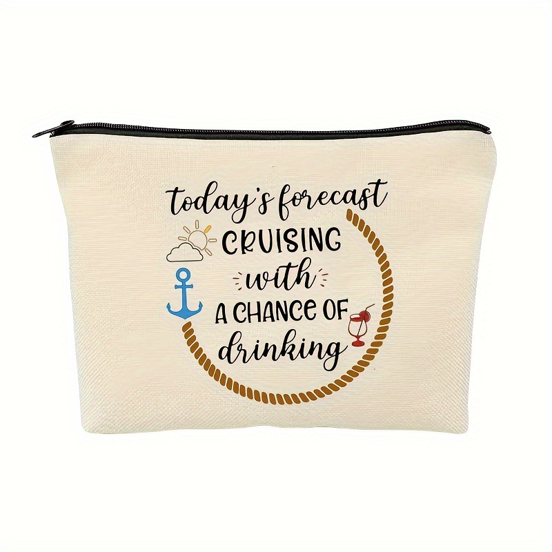 

Cruise Themed Gift Cruise Boat Groups Cruise Cosmetic Makeup Bag Girls Weekend Gift