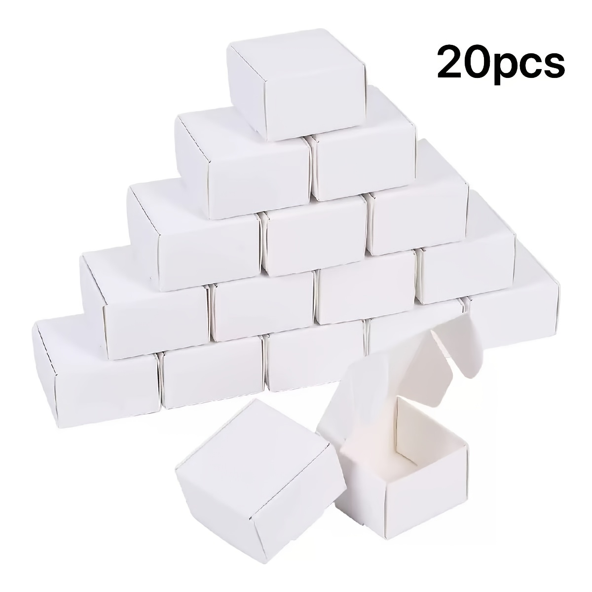 TEMU 20pcs Mini Paper Gift Boxes - Multipurpose Jewelry Packaging, Suitable For Rings, Earrings, Wedding And Birthday Gifts, Holidays And Christmas -