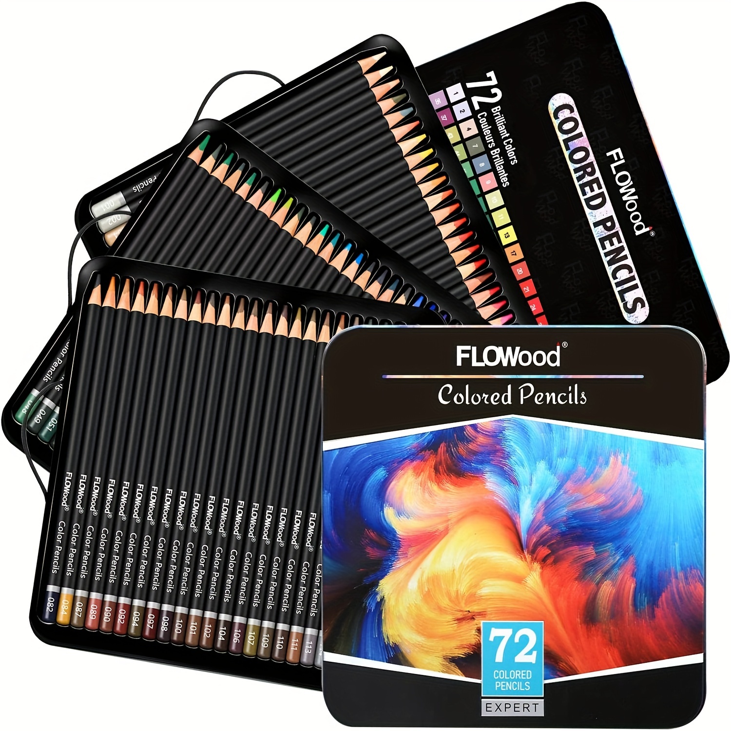 

Aipende Premium 72-color Pencil Set For Adults - Includes Sketchbook, Pre-sharpened 0.5mm Hb Lead, Perfect For Coloring, Drawing, And Shading
