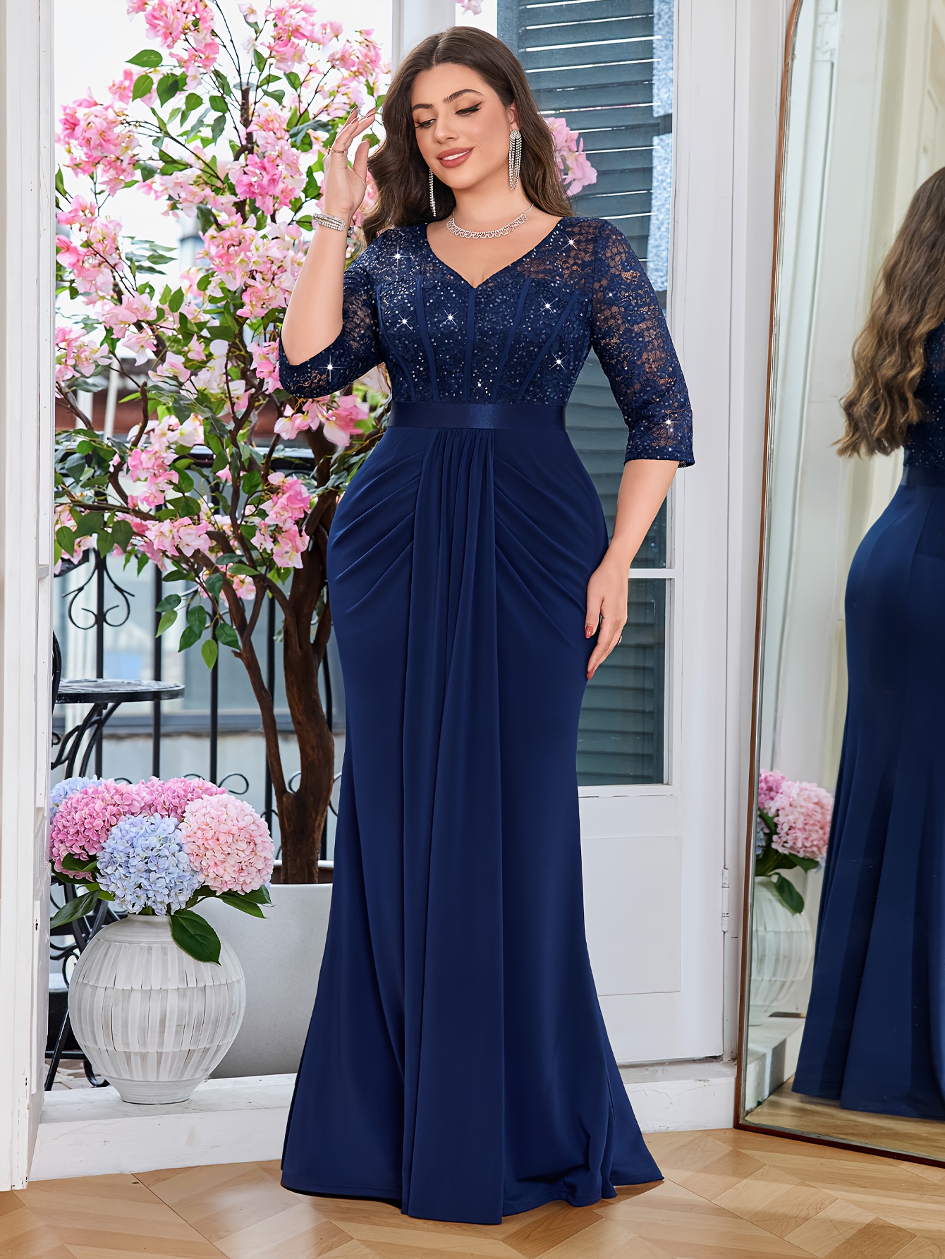 Satin Boohoo Plus Size Evening Dresses Evening Lace Dresses Sold On Temu  United States