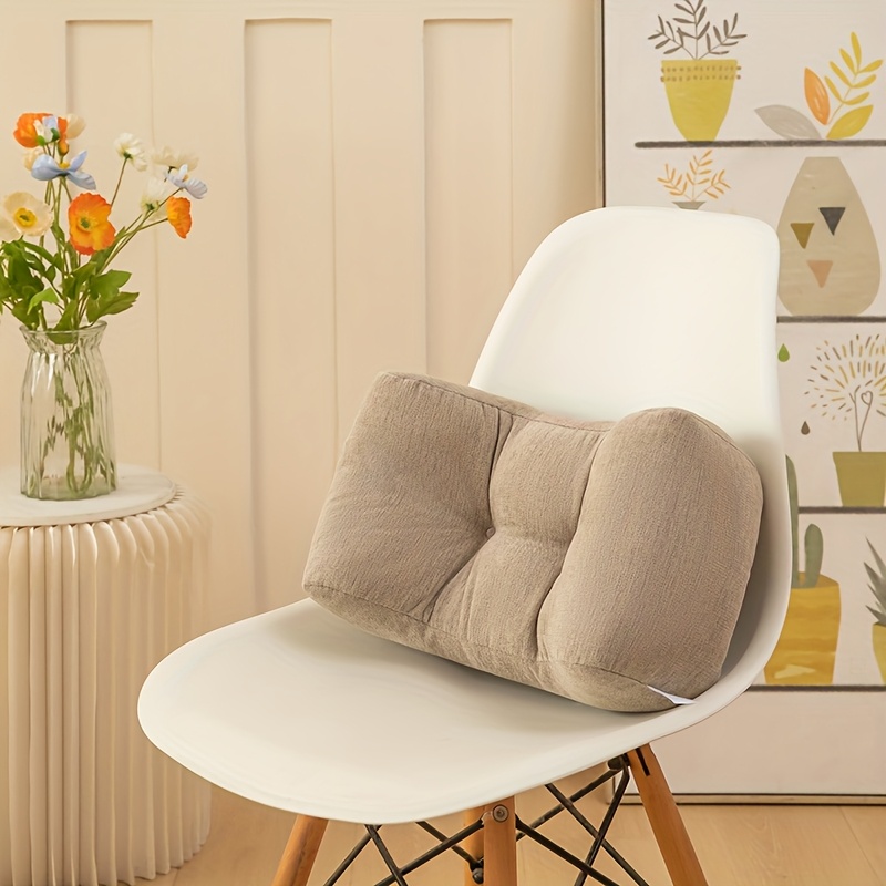 TEMU Chenille Multi-functional Lumbar Cushion, Office Lumbar Support Pillow, Nap Pillow, Student Lumbar Support, Chair Backrest Pillow