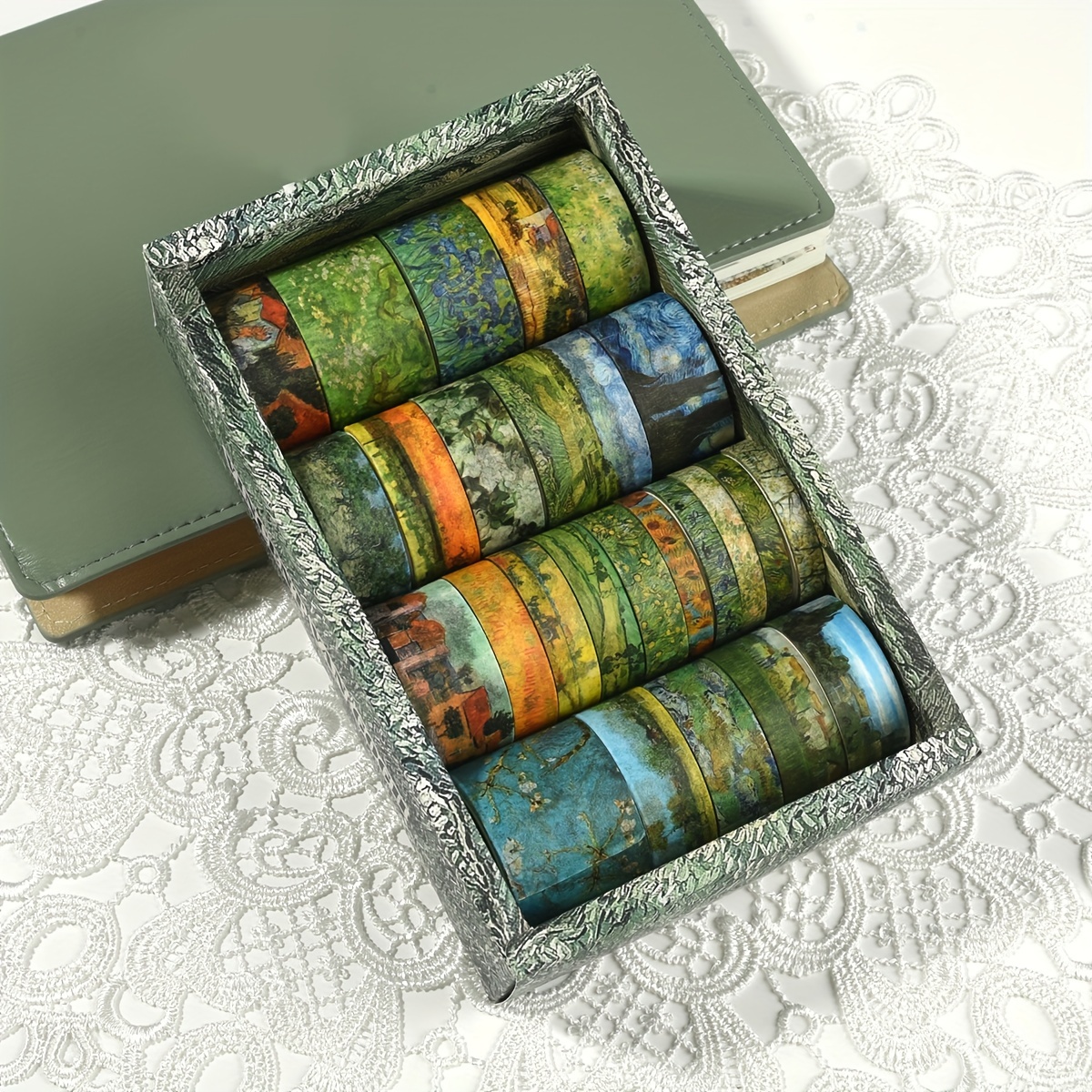 

25 Rolls Of Artistic Washi Tape For Journaling And Party Decorating - Non-waterproof