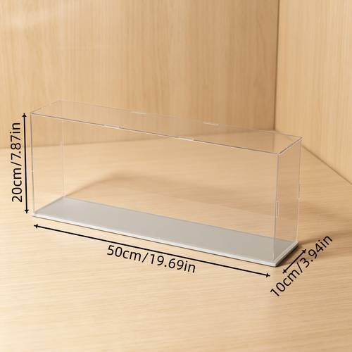 transparent acrylic display case stackable box toy garage doll box assembly vertical display box stand with popular character dust collector