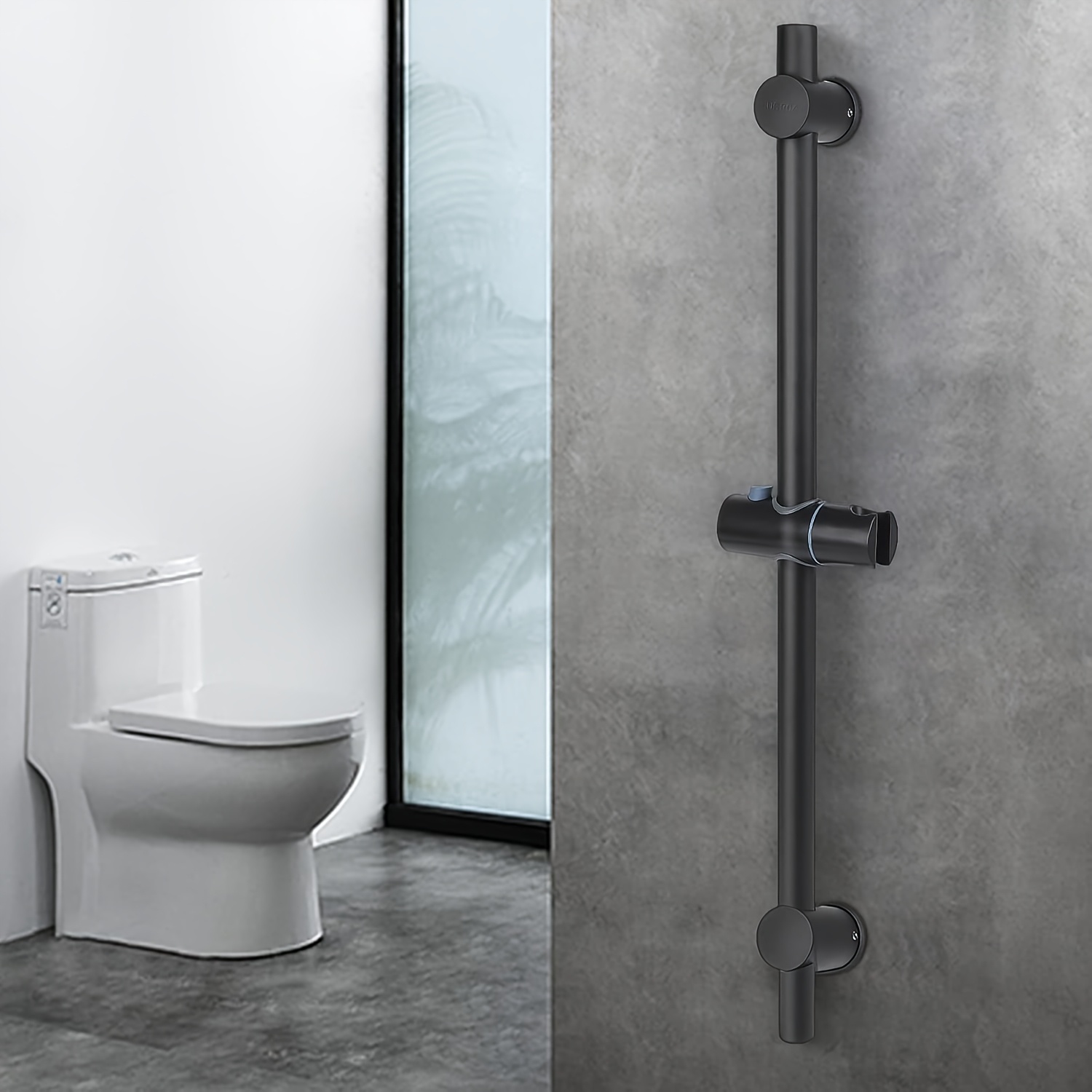 Image of 304 Stainless Steel Shower Pole Bathroom Wall-mounted Shower Slide Bar Shower Head Holder Arbitrary Sliding Shower Pole Rack Split Shower Shower Head Bracket