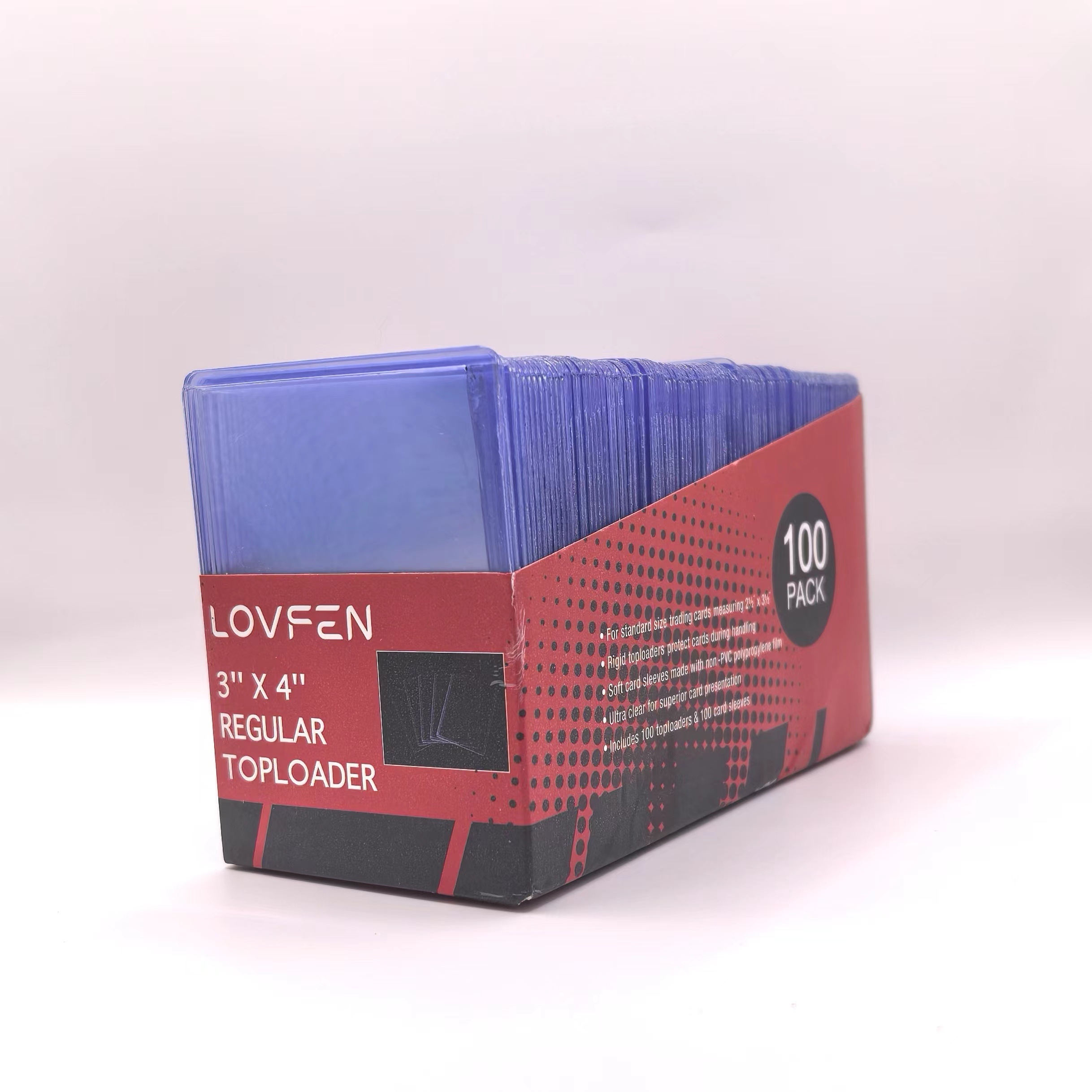 

Lovfen 3x4 Sports Card Regular Toploaders Bulk Case New Top Loaders 100/200/500/1000 Pack