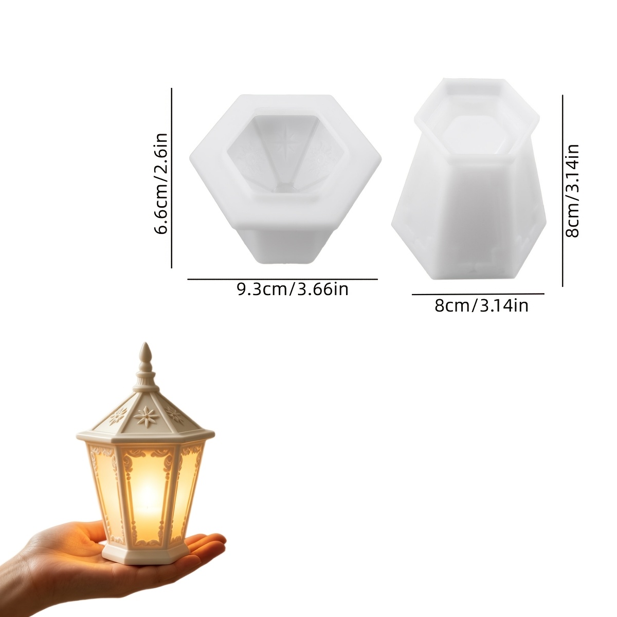 Resin Silicone Mold A Set Of Hexagonal Storage Box Resin Casting Molds For Handmade Clay Plaster Candle Jar Mold 3d Glue And Storage Boxes Silicone Molds