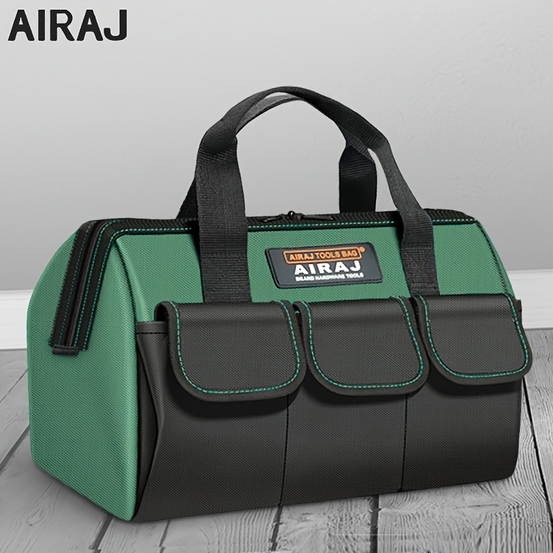 

Sac à Outils AIRAJ 13/16/18 pouces en Tissu Oxford 1680D Étanche pour Électricien, Sac de Rangement Multi-Poches Anti-Chute