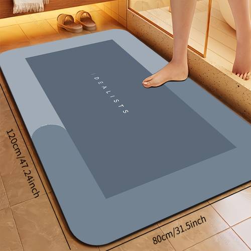 item picture popular super absorbent quick dry bath mat soft non slip diatomite design suitable for showers bathtubs and doors hypoallergenic the decor accessory