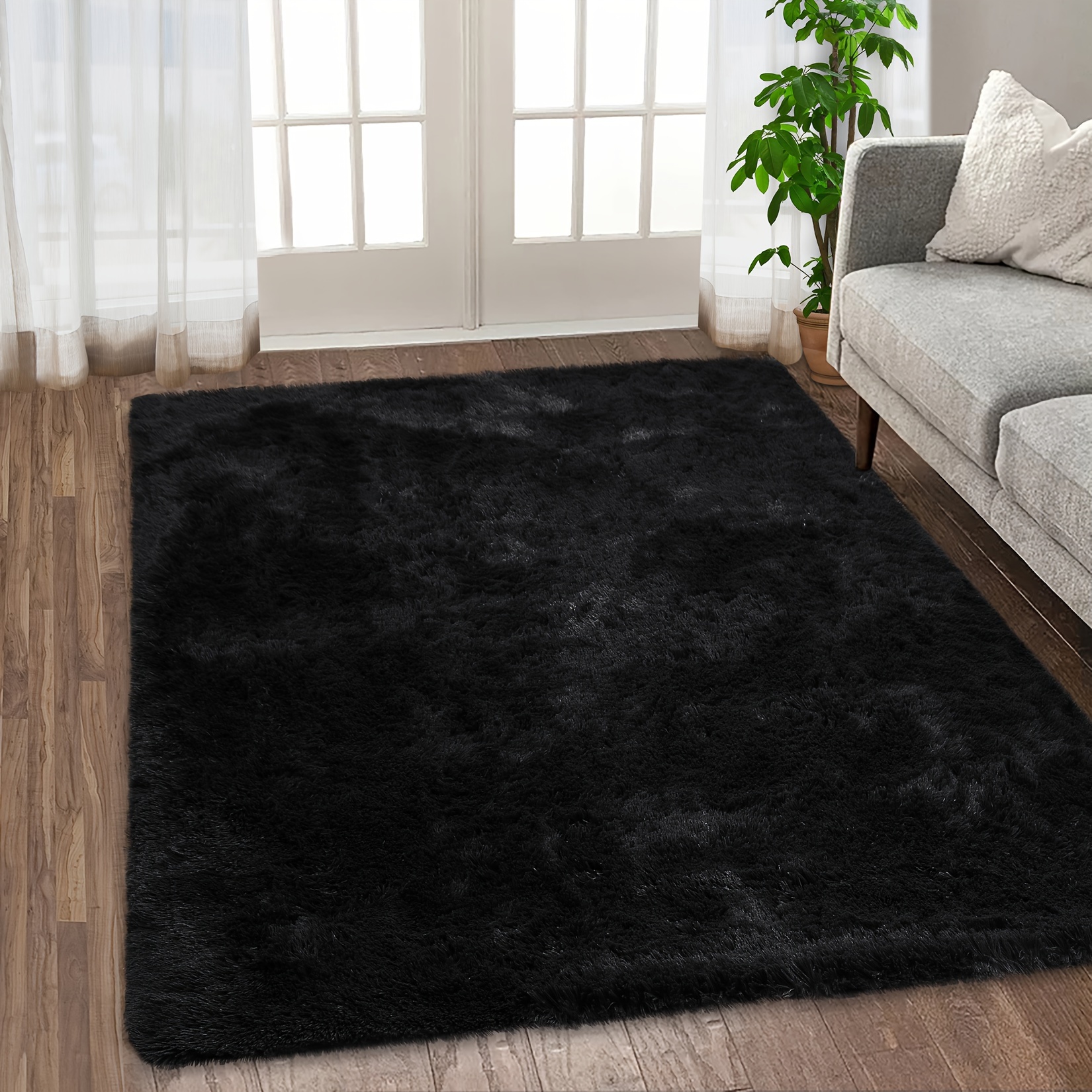 

Fluffy Runner Rugs For Bedroom Living Room Bedroom Rug, Large Non-slip Comfy Shag Carpet Nursery Playroom Rug, Plush Carpet Modern Fuzzy Rug For Room Home Decor,