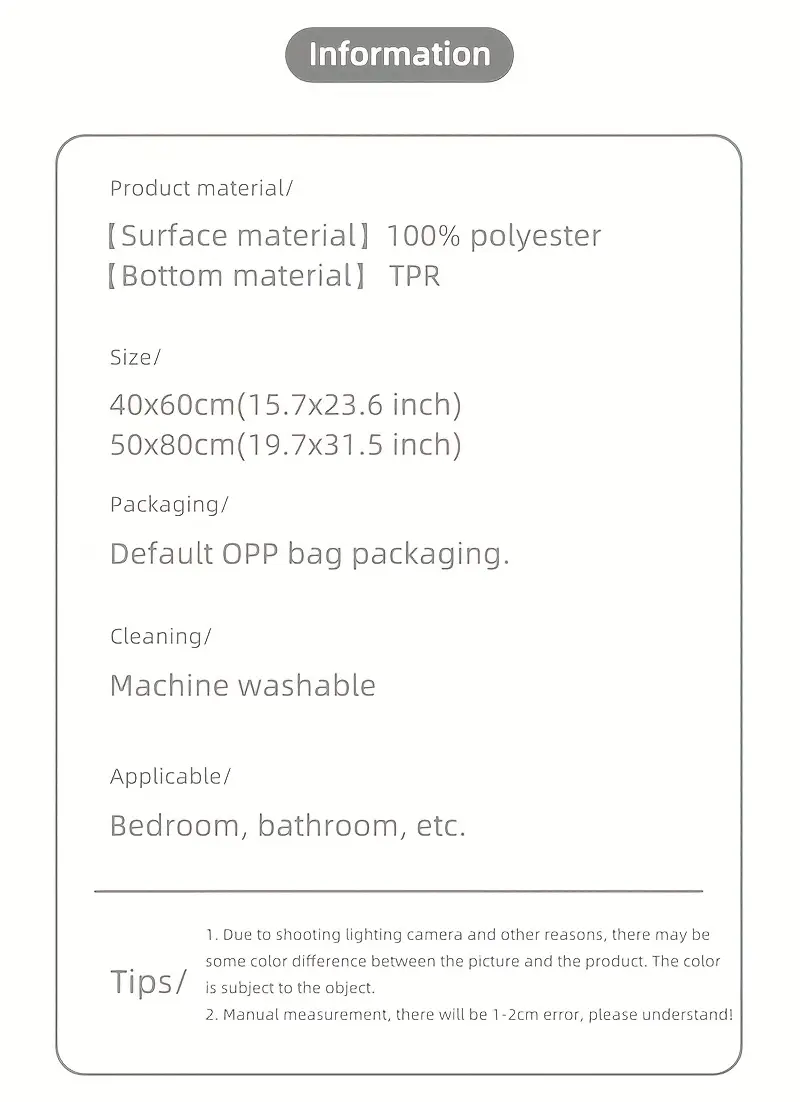 1pc striped flocking bath mat luxury thick ultra bathroom door mat non slip super soft absorbent bath rug machine washable bathroom mat suitable for bedroom living room kitchen entrance mat Product details 1