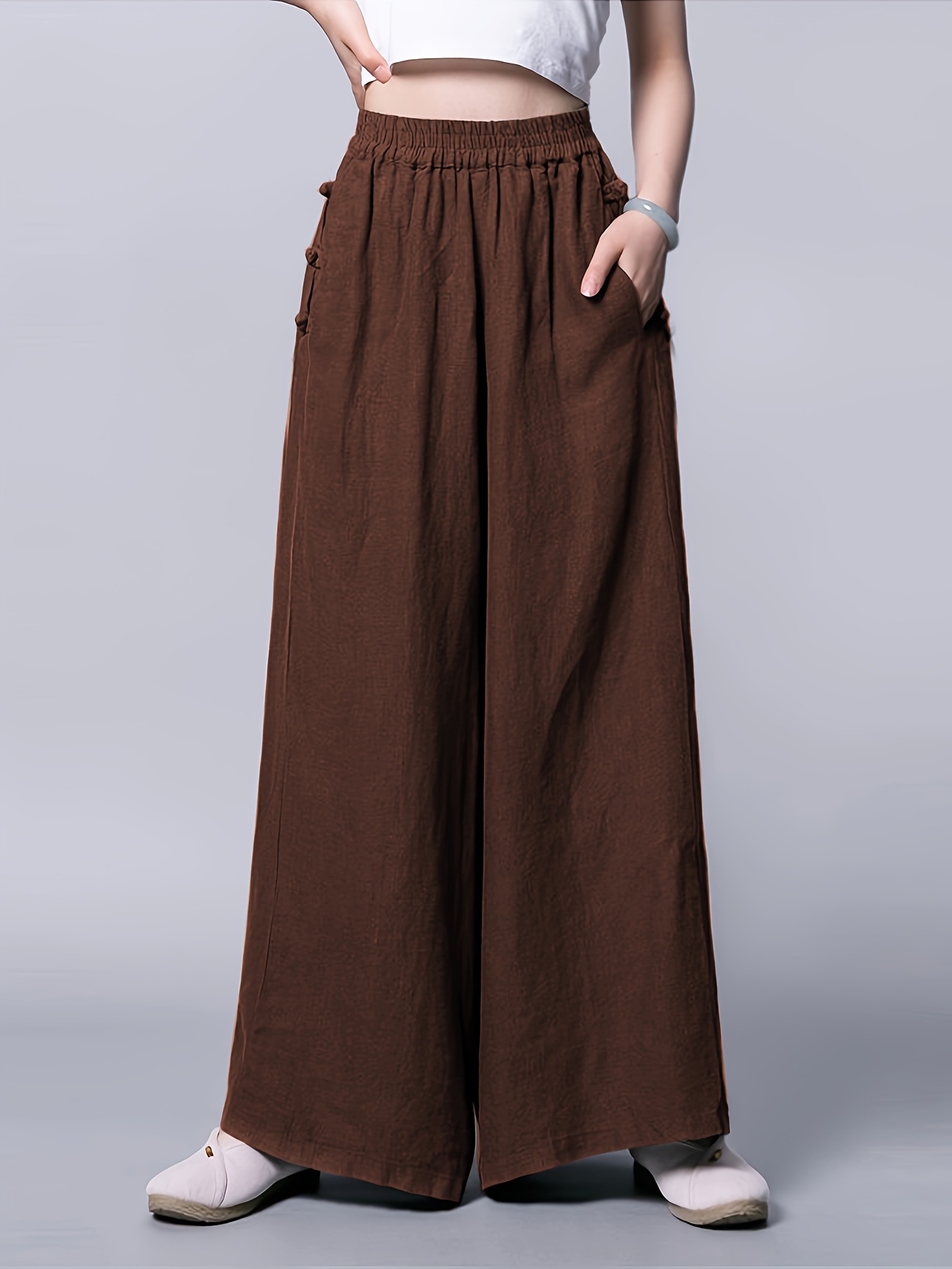 Retro Wide-Leg Pants Drawstring Pleated Design High Street Casual Mopping  Trousers Oversize Sports Wear Pants - China Sports Wear and Sports Gym Wear  price