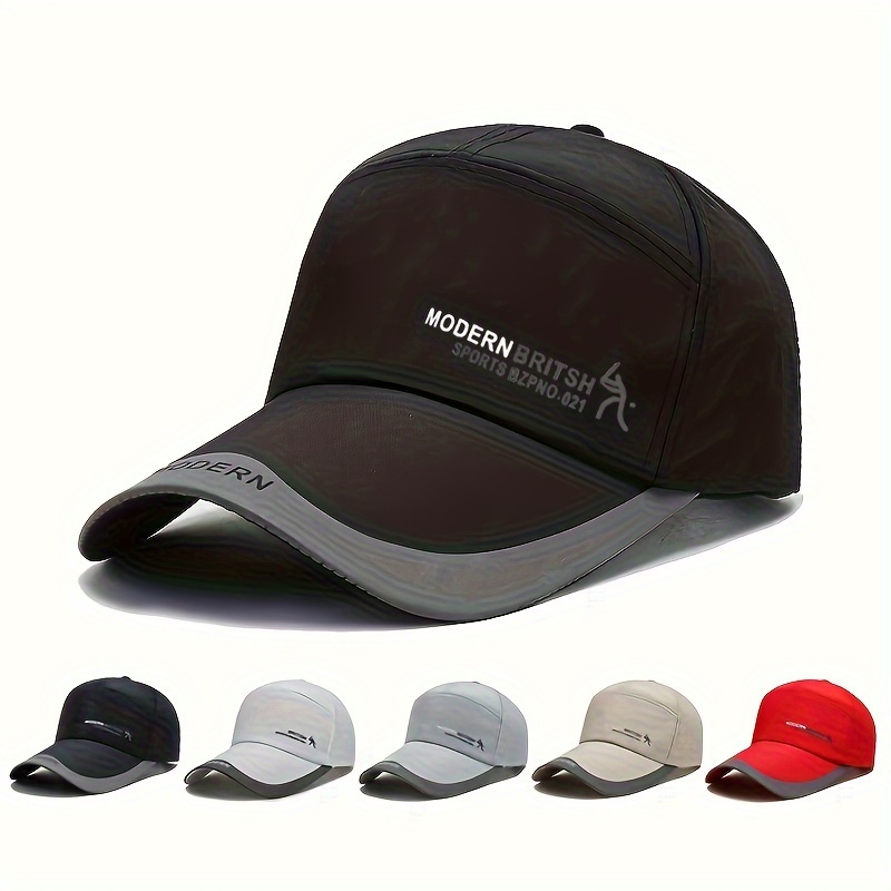 

1pc Spring/summer Men's Quick-drying Outdoor Fashionable Sunshade Fishing Hat, For Mountaineering, Fishing, Travel, Hiking, Sunscreen Versatile Baseball Cap