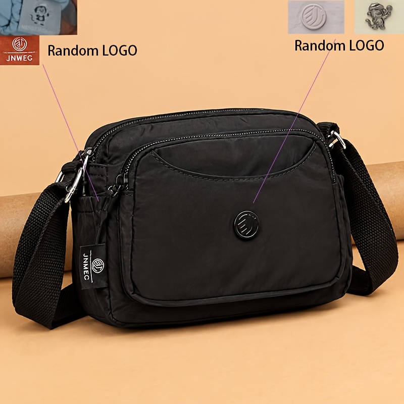 TEMU Sac bandoulière pour femmes d'âge moyen, petit sac carré avec plusieurs compartiments et fermetures éclair, sac à bandoulière pour femmes avec